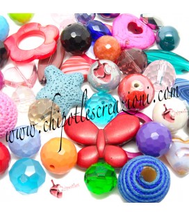 Perle Miste Varie Forme e Colori (50 pezzi)