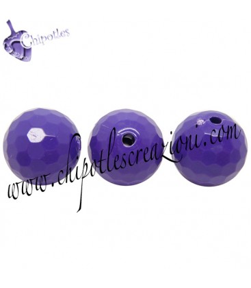 Perla 16 mm Acrilico colore Viola