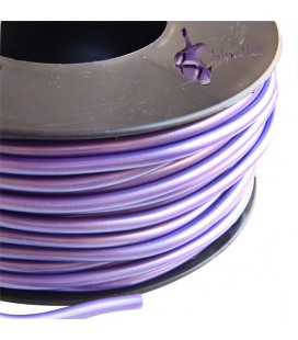 Cordoncino PVC 4 mm Forato colore Viola Metallizzato (1 metro)