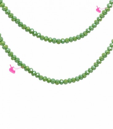 Filo Rondelle 6 mm Mezzo Cristallo Spring Green Opal AB