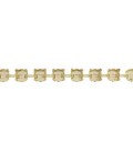 Catena per Bracciale con 18 Castoni per Chaton SS29 6 mm colore Oro (15,5 cm)