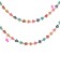 Catena Fiori Colorati Smaltati 6 mm Acciaio Inox Oro (50 cm)