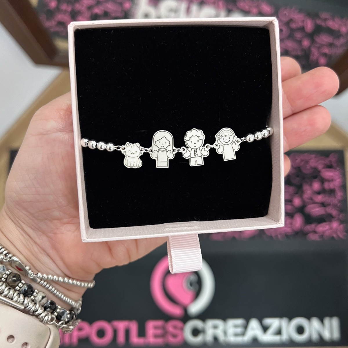 Bracciale Famiglia Family Argento 925